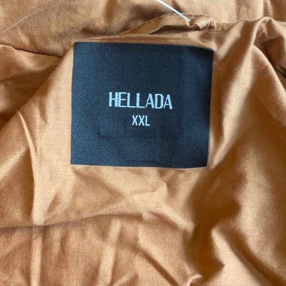 NWOT HELLADA Brown Quilted Cotton Jacket Size XXL - Picture 11 of 13